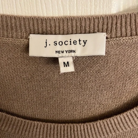 J Society Heart Sleeve Sweater with Red Heart Elbow Patches - Picture 6 of 8